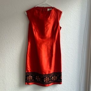 1950-1960s ICE silk shift dress
